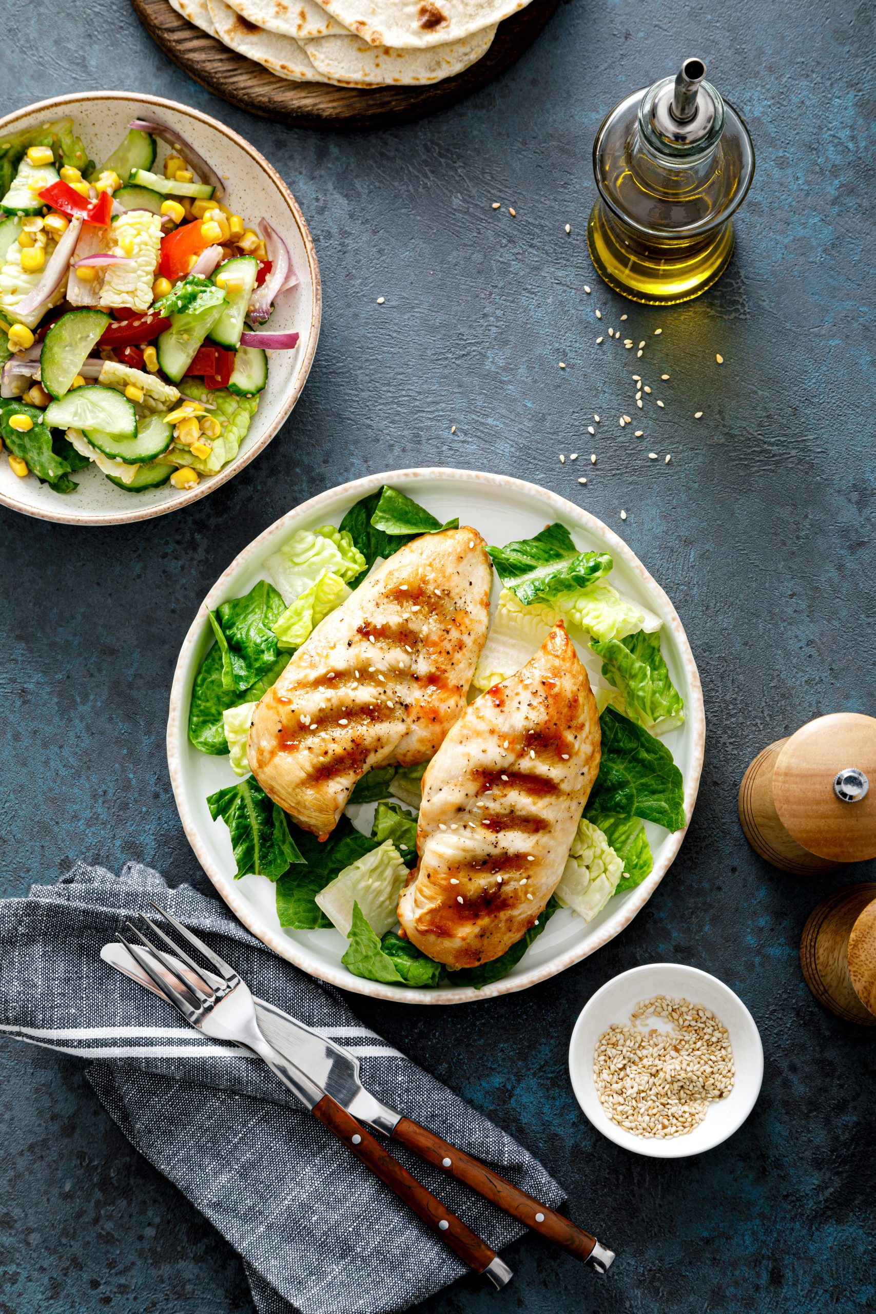 You are currently viewing Chargrilled Cajun Chicken & Salad