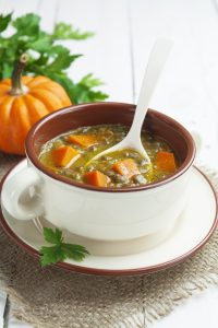 Read more about the article Chicken, Pumpkin & Lentil Soup