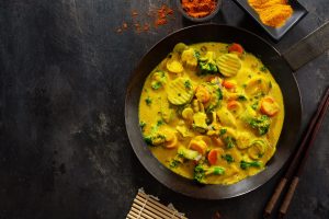 Read more about the article Pork Korma & Steamed Veggies